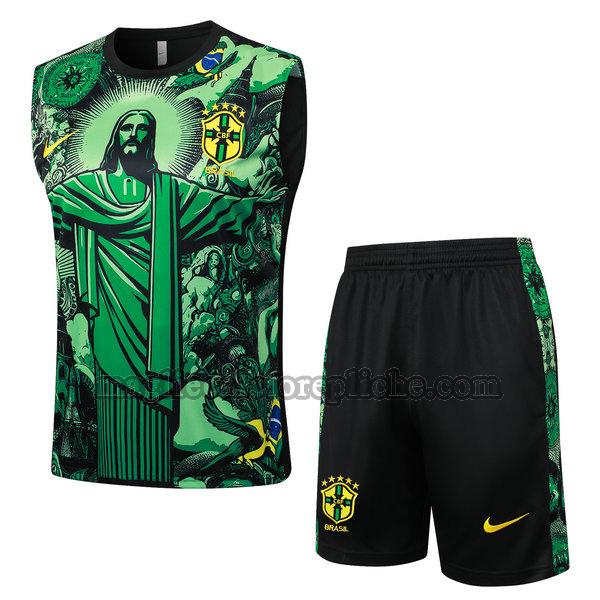 vests calcio brasile 2024 completo verde