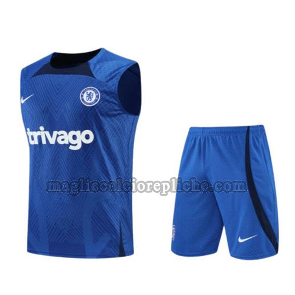 vests calcio chelsea 2022 23 completo blu