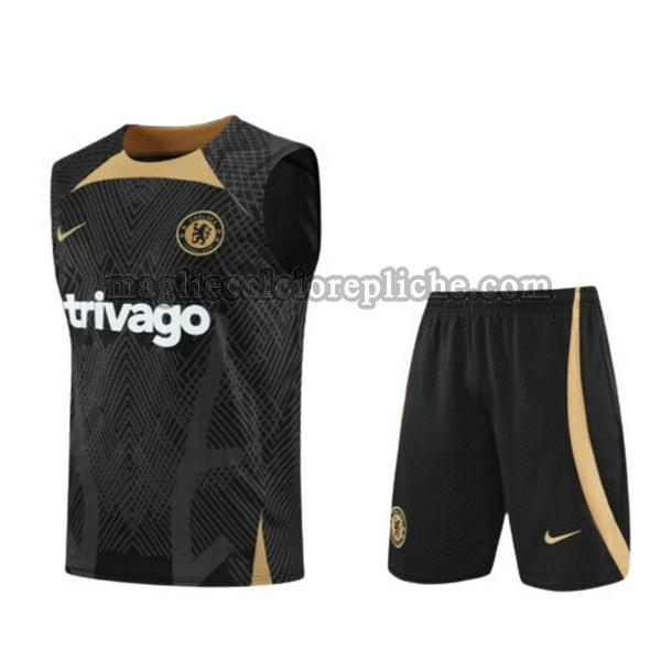 vests calcio chelsea 2022 23 completo nero