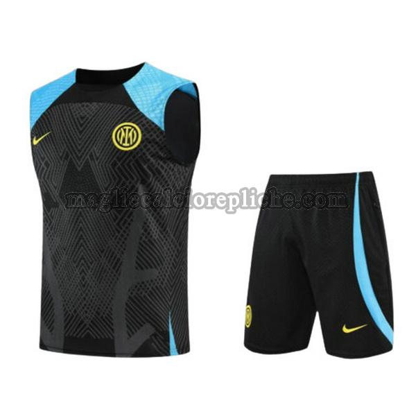 vests calcio inter 2022 2023 completo nero