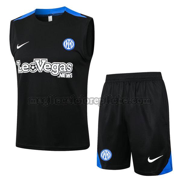 vests calcio inter 2024 2025 completo nero