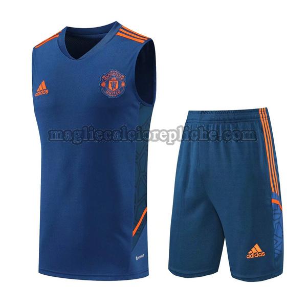 vests calcio manchester united 2022 2023 blu