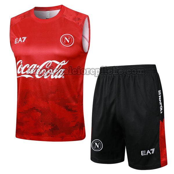 vests calcio napoli 2024 2025 completo rosso