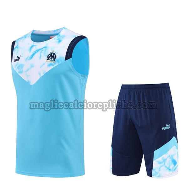 vests calcio olympique marsiglia 2022 2023 bianco blu