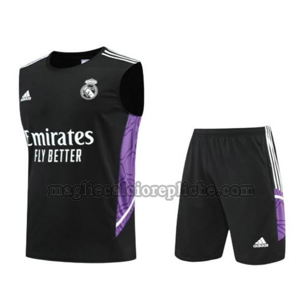 vests calcio real madrid 2022 23 completo nero